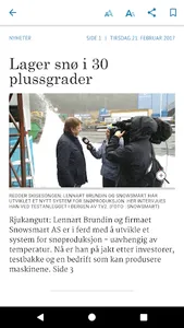 Rjukan Arbeiderblad eAvis screenshot 2