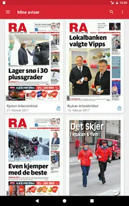 Rjukan Arbeiderblad eAvis screenshot 9