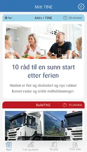 Mitt TINE intranet screenshot 1