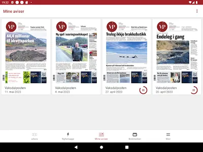 Vaksdalposten eAvis screenshot 11