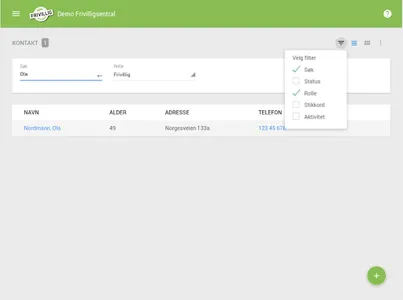 Frivilligsentral screenshot 10