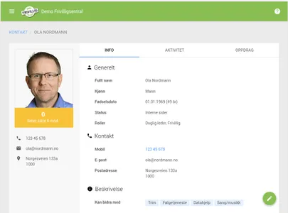 Frivilligsentral screenshot 16