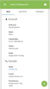 Frivilligsentral screenshot 6