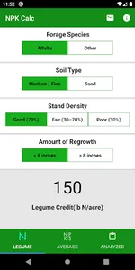NPK Credits Calculator screenshot 0