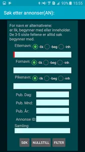 Dødsannonser screenshot 1