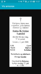 Dødsannonser screenshot 5