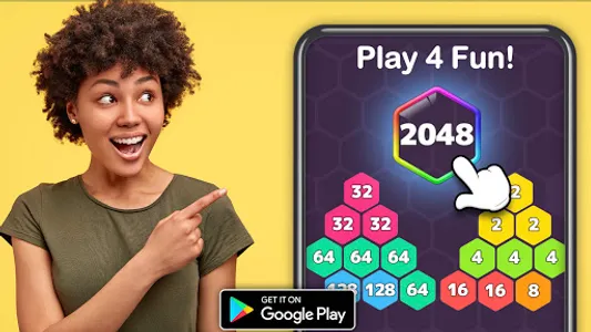 2048 Hexagon-Number Merge Game screenshot 13