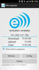Evolution Wireless Usage screenshot 1