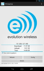 Evolution Wireless Usage screenshot 2