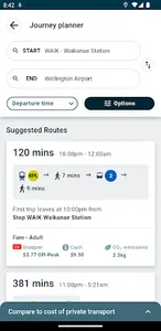 Metlink screenshot 2
