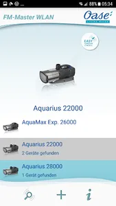 OASE FM-Master WLAN screenshot 2