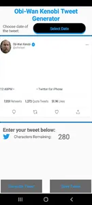 Obi Wan Tweet Generator screenshot 0