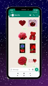 Figurinhas Boa noite e Flor screenshot 0