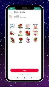 Figurinhas Boa noite e Flor screenshot 2