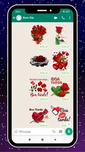 Figurinhas Boa noite e Flor screenshot 4
