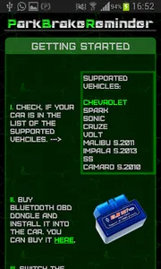 OBD Park Brake Reminder screenshot 2
