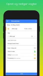 CAS Vagtplanlægger screenshot 2