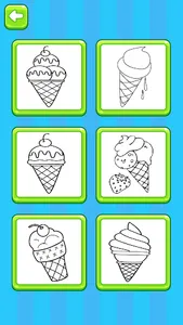 Glitter ice cream coloring screenshot 10