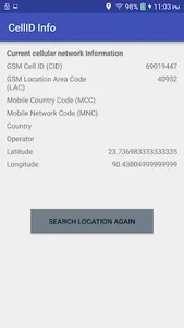 Mobile Tower Cell-ID Info screenshot 2