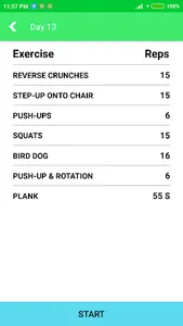 30 days fitness Workout - Work screenshot 8