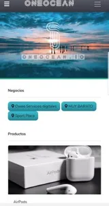 Oneocean - online shop screenshot 1