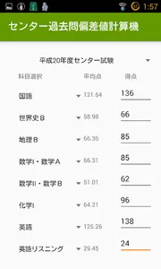 センター試験　偏差値計算機　R3年度版 screenshot 1