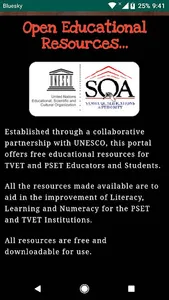 SQA Open Educational Resources screenshot 0
