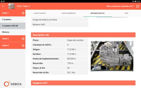 Información AGVs screenshot 3