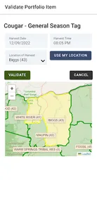 MyODFW screenshot 2