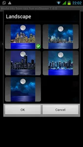 Night city from sea wallpaper screenshot 3
