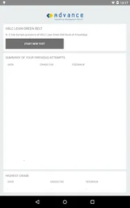 CGBL Lean Green Belt exam prep screenshot 1