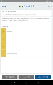 CGBL Lean Green Belt exam prep screenshot 2