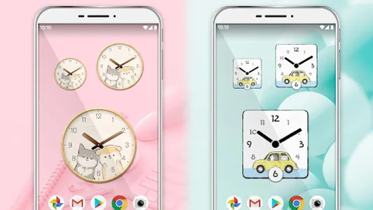 Analog clock widget ANIMALLIFE screenshot 7