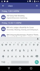 WisSched screenshot 2