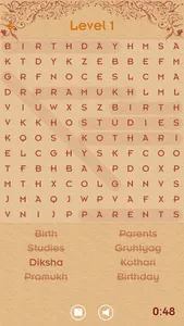 Pramukh Swami Word Search screenshot 2