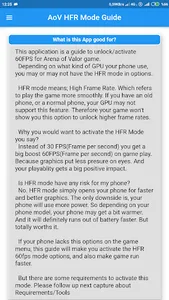 60 Fps Arena of Valor (AoV) HF screenshot 1