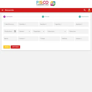 Pisco Afiliaciones Web screenshot 6