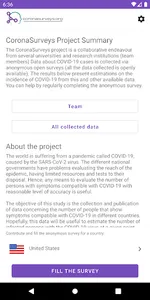 CoronaSurveys screenshot 0