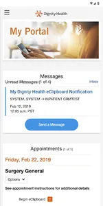 my portal. by Dignity Health screenshot 0