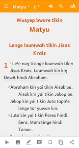 Urat Bible screenshot 1