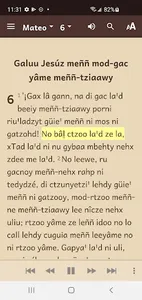 Zapotec, Guevea Humboldt Bible screenshot 2