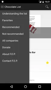 Chocolate List screenshot 0