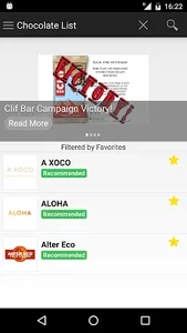 Chocolate List screenshot 2