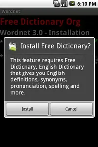 Wordnet - Free Dictionary Org screenshot 1