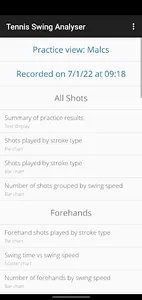 Tennis Swing Analyser screenshot 0