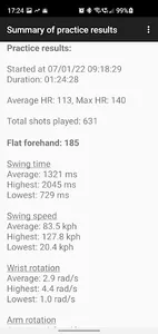 Tennis Swing Analyser screenshot 6