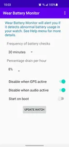 Wear Battery Monitor screenshot 0