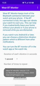 Wear BT Monitor screenshot 1