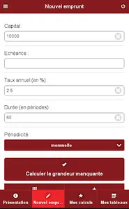 Simulateur d'emprunts screenshot 0