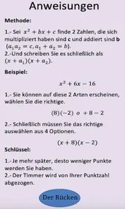 Einfaches Faktorisierungsspiel screenshot 2